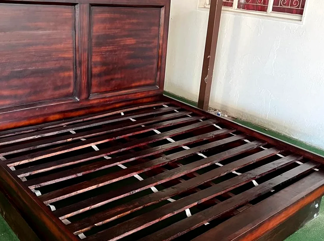 Solid wood furniture frame in progress