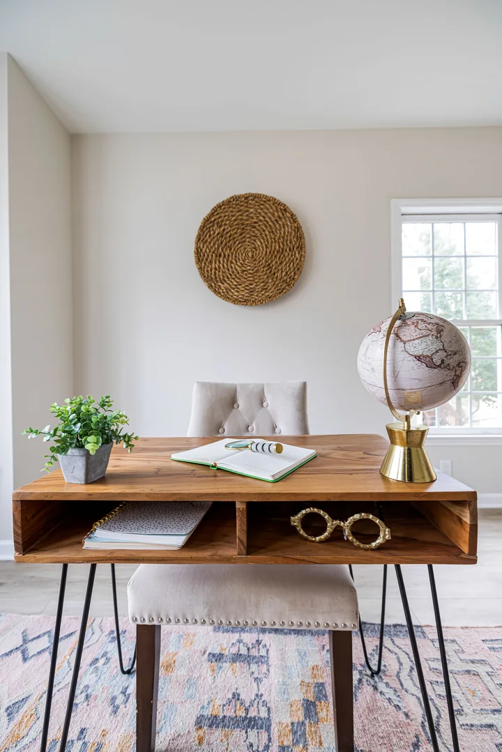 Wooden office desk