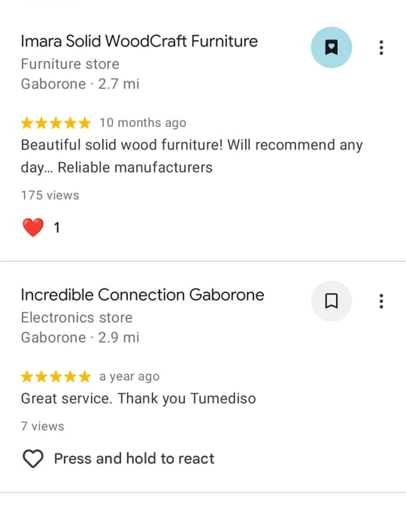 Customer review proof screenshot