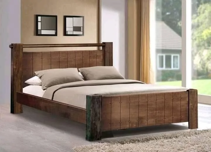 Rustic Wood Bed